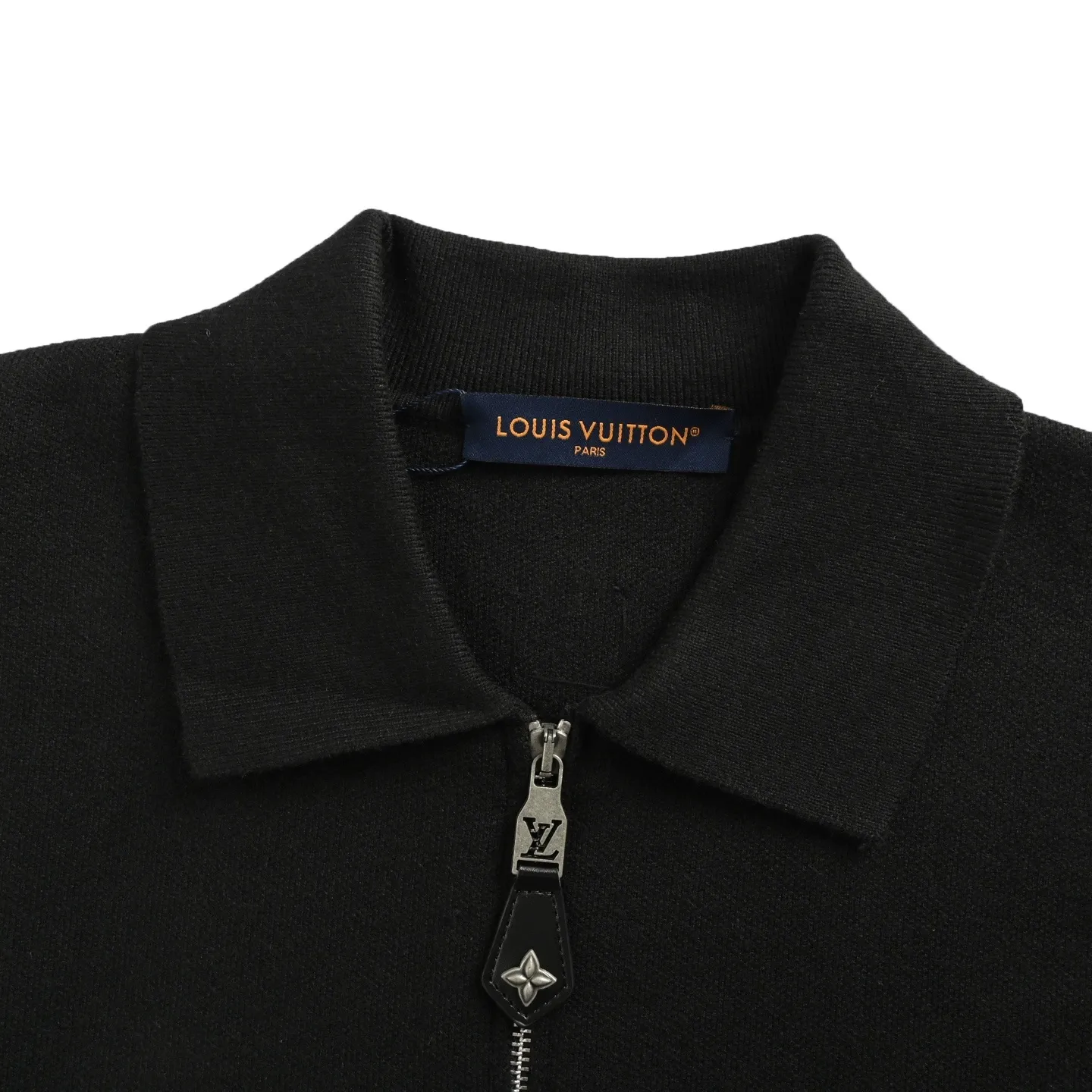 Louis Vuitton/Louis Vuitton 25Fw leather trimmed knitted belted jacket